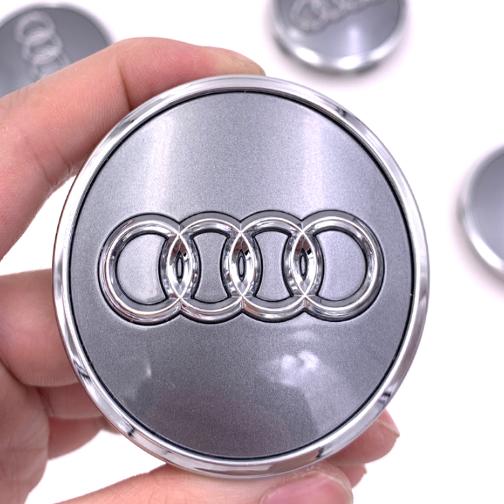 01 chiếc Logo chụp mâm, ốp lazang bánh xe ô tô Au.di Q7 AUD77 đường kính 77mm