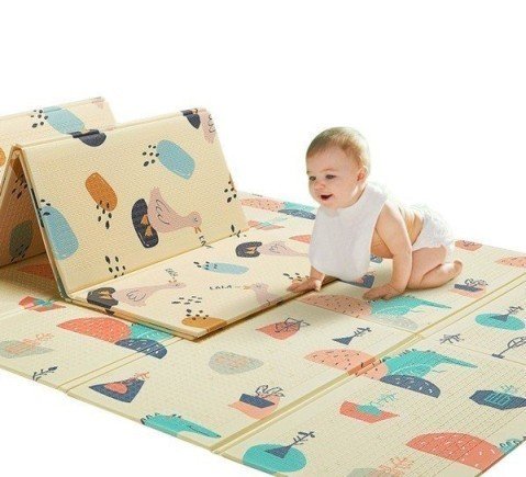 Thảm xốp cho bé gấp gọn,thảm xpe Hàn Quốc tấm lót trải sàn 2 mặt chống thấm chống trơn phủ silicon , cho bé nằm chơi