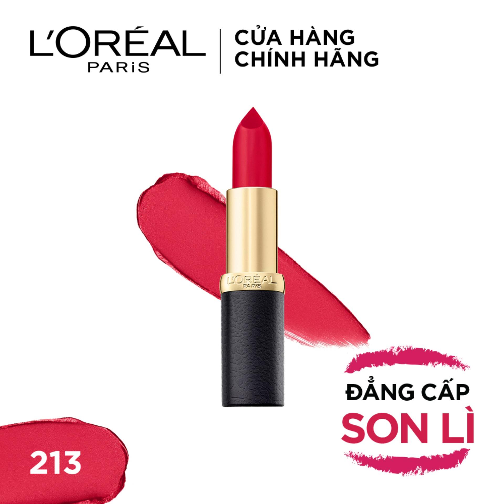 Son Lì Mịn Môi L'Oreal Paris Color Riche Matte 3.7g Siêu Ưu Đãi tại Lazada Son Lì Mịn Môi L'Oreal Paris Color Riche Matte 3.7g Siêu Ưu Đãi tại Lazada