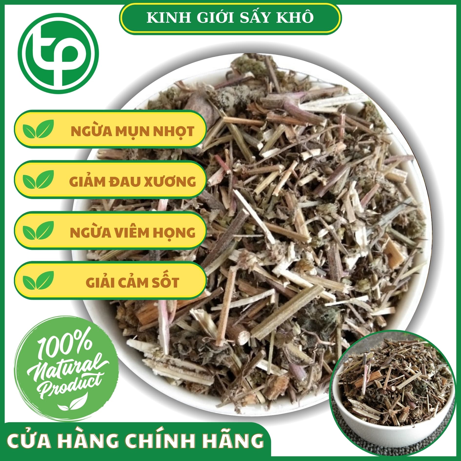 [HOT] Cây kinh giới khô 1kg - Hàng sạch thơm cao cấp chuyên dùng để sắc nước và pha trà - Thảo Dược Tấn Phát