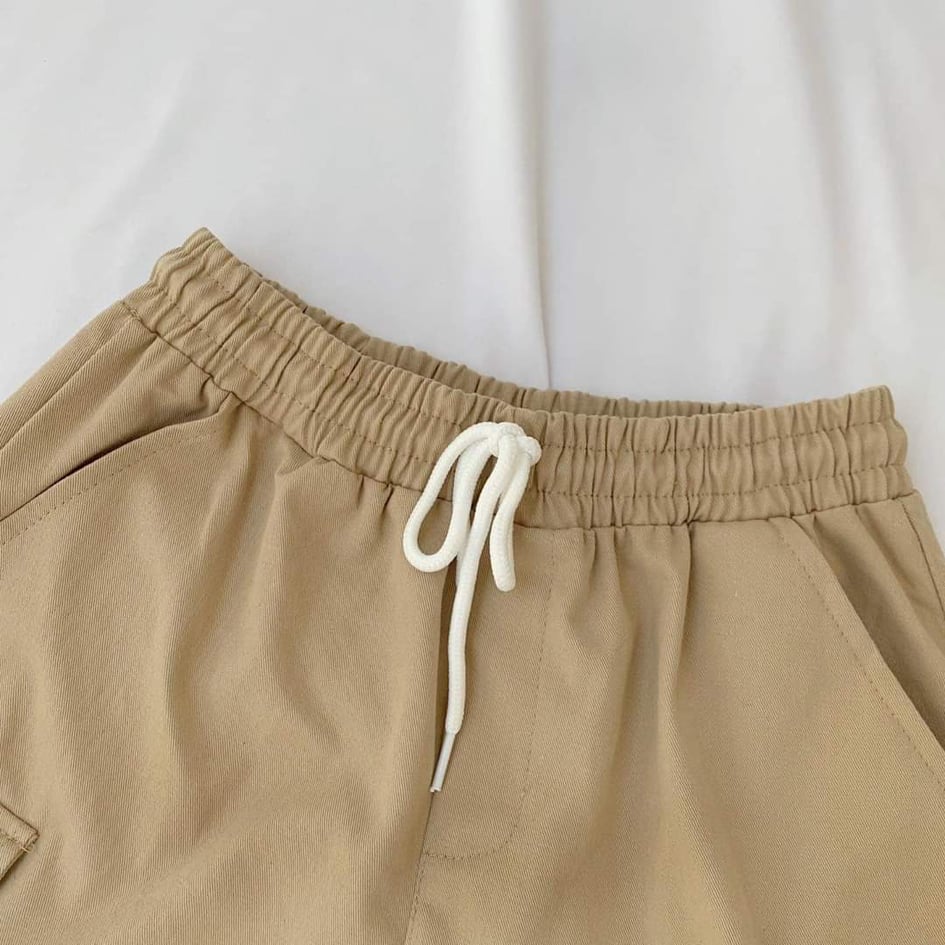 [HCM]Quần Short Kaki Lửng Túi Hộp Unisex