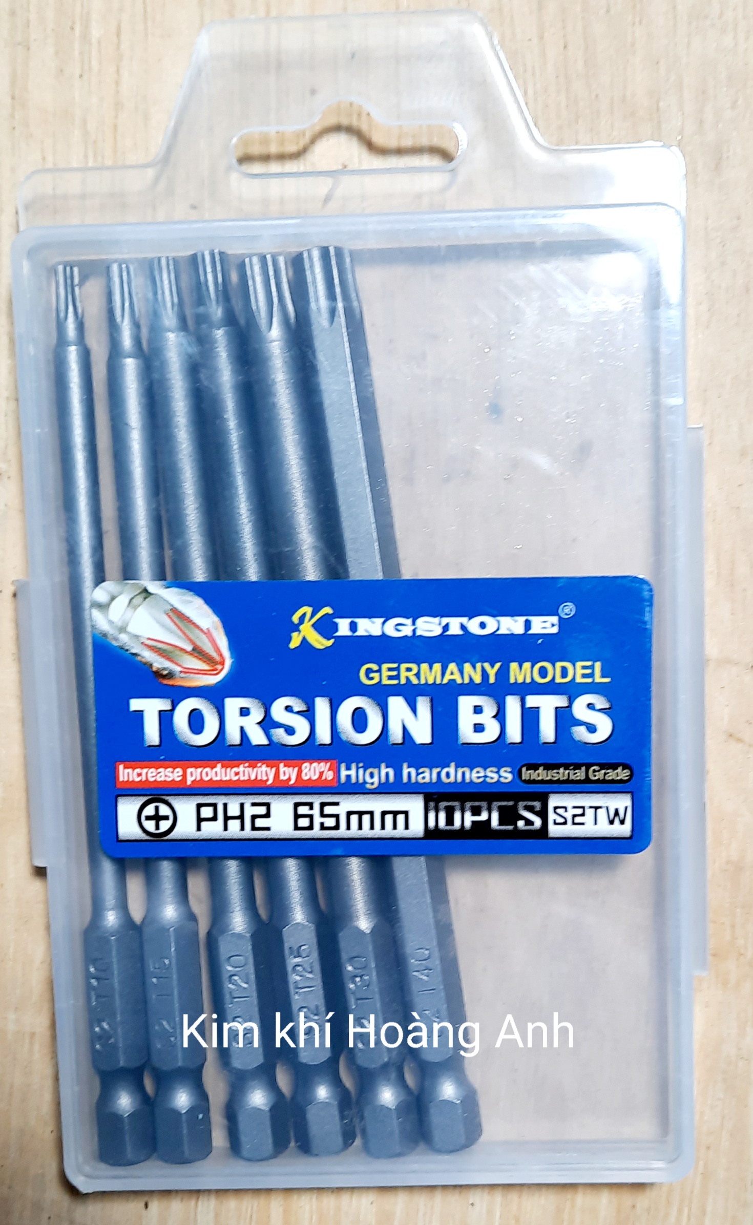 Bộ đầu bắn vít hoa thị, lục giác bông, mũi bắn vít hoa thị dài 100 thép S2 PH2