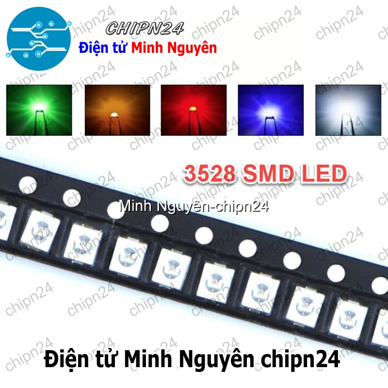 [25 con] (KX) Led dán SMD 3528 (Đỏ/Vàng/Xanh/Trắng/Cam) - [Chọn Loại] - HHH.00197