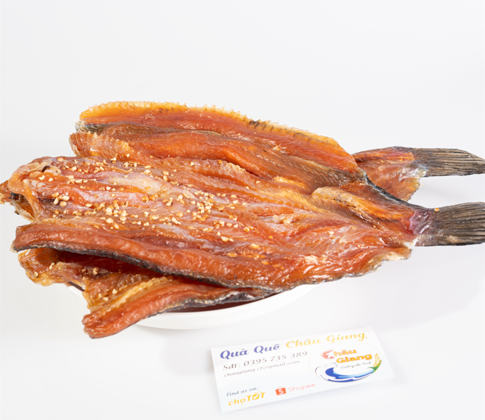 [6-7 con/kg] Khô cá lóc tiêu sọ Cà Mau (500g/gói)