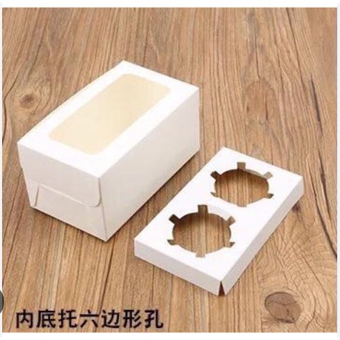 Hộp cupcake 2 ô