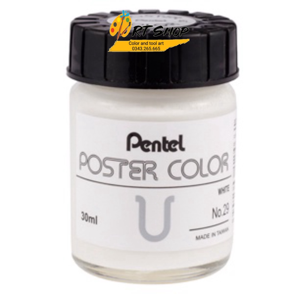 Màu Poster Color Pentel Bán Lẻ Hũ 30ml