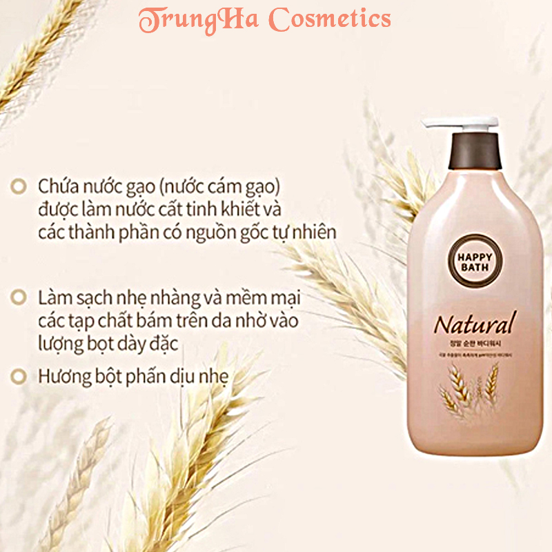 SỮA TẮM DƯỠNG THỂ Happy bath 900ml Hàn Quốc[Chính Hãng]