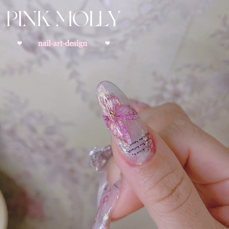 Sticker lụa 5d mẫu hoa cao cấp (2523)dán móng tay nail