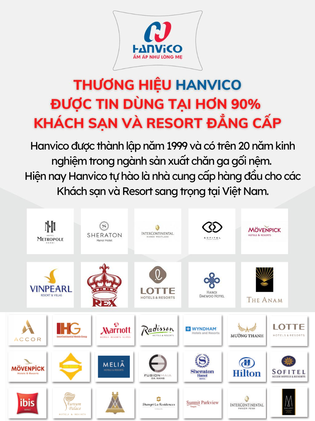 Ruột gối khách sạn Microfiber Hanvico cao cấp