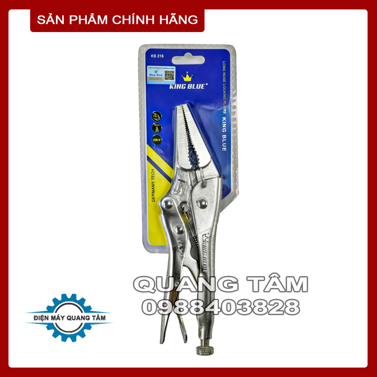 Kìm Chết Mỏ Nhọn KingBlue KS-216 [Chính Hãng]