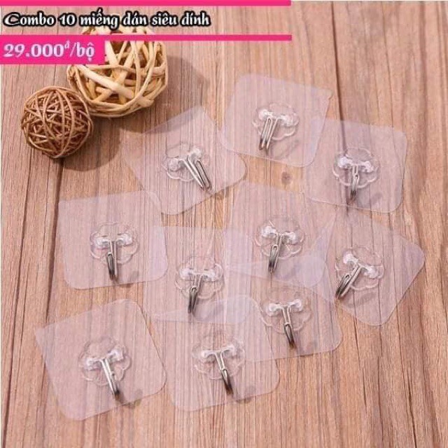 Combo 10 móc dính trong siêu chắc