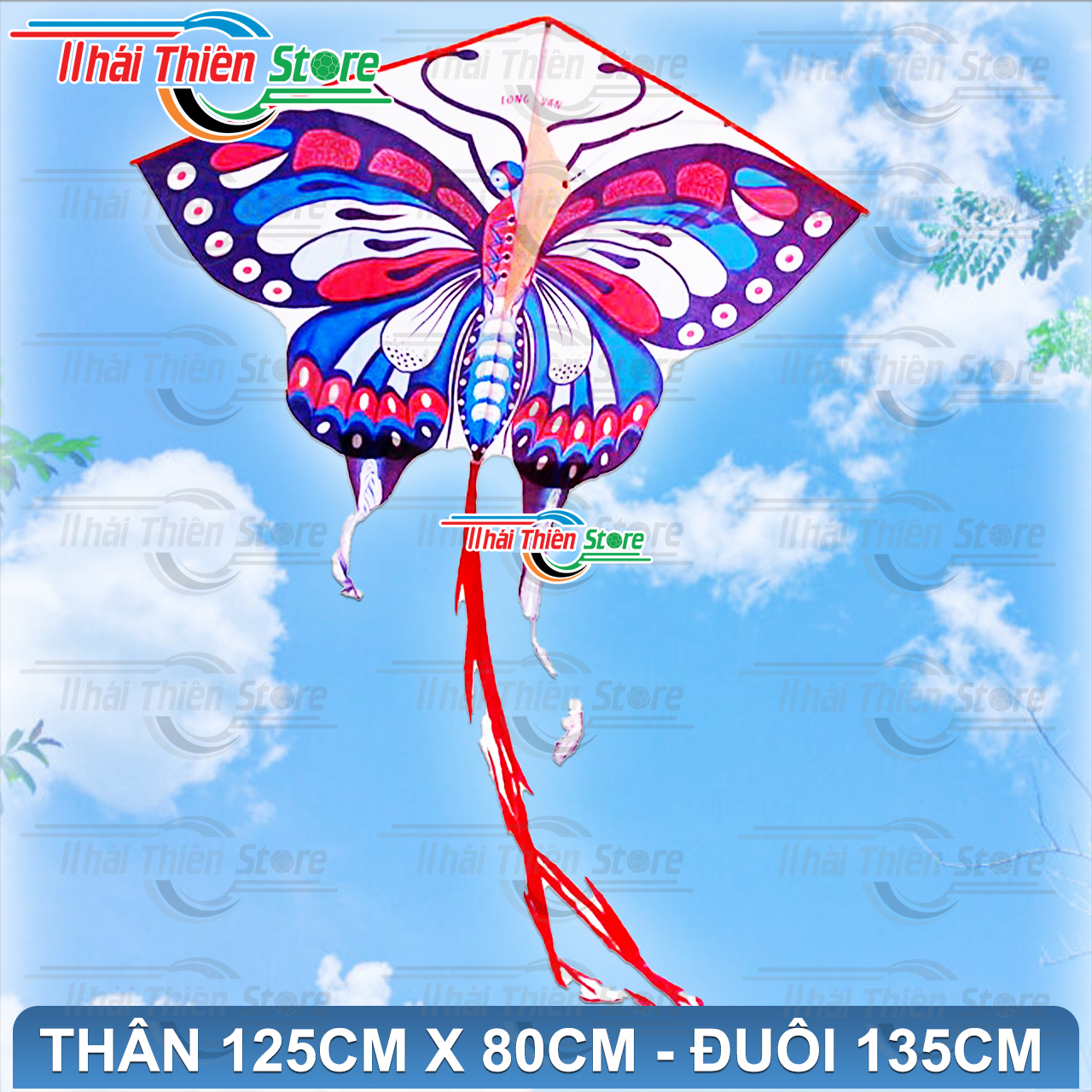 Diều Trẻ Em Hình Bướm Đại Long Vân