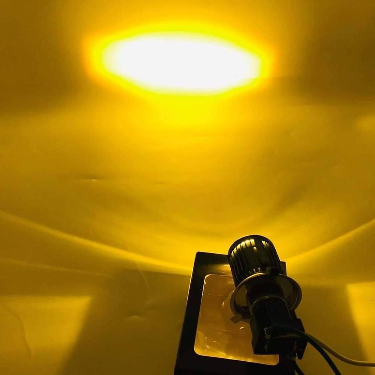 Đèn pha led Bi cầu H4 Mini siêu sáng cos vàng pha trắng (loại rẻ , không bảo hành)