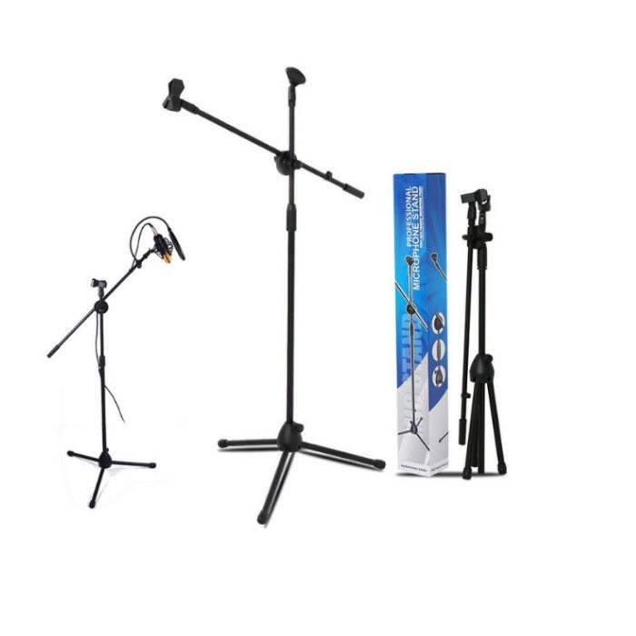 Chân đế đứng kẹp Micro bom mic stand-chân đế micro sân khấu
