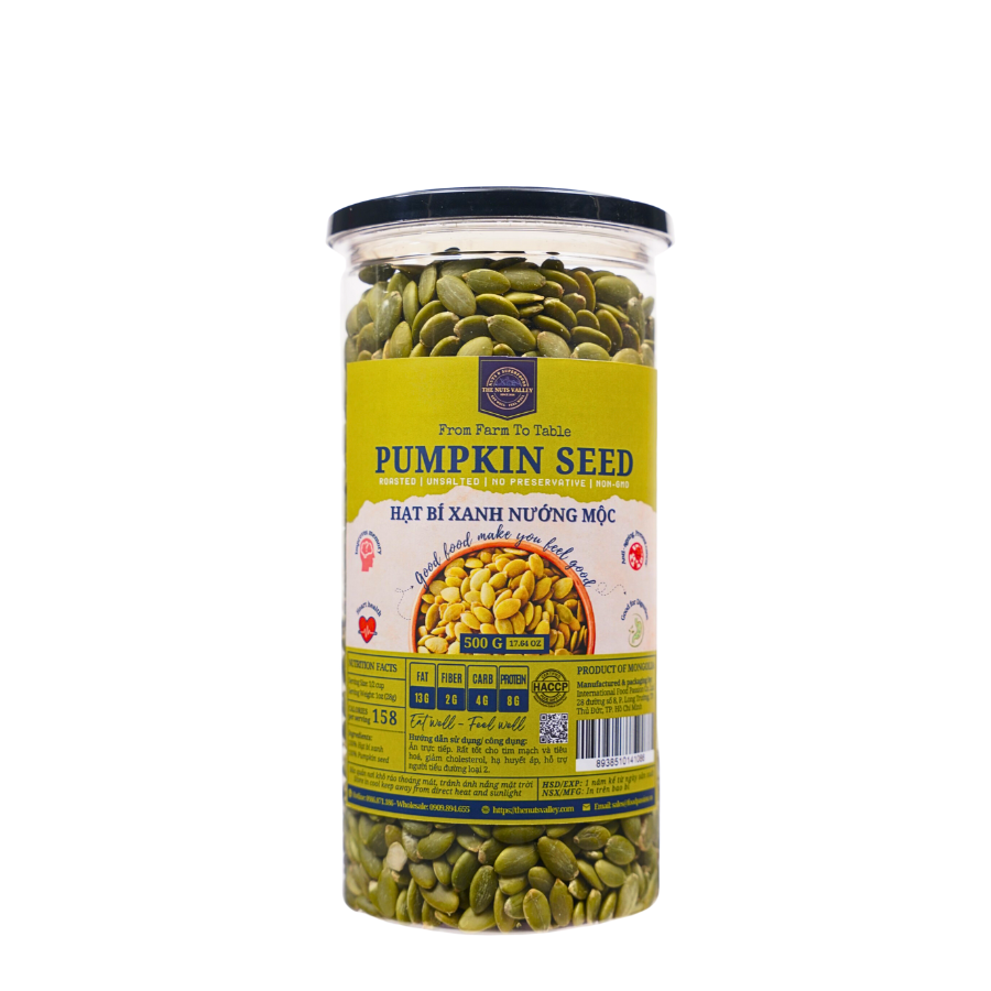 Hạt Bí Xanh Nướng -ROASTED PUMPKIN The Nuts Valley