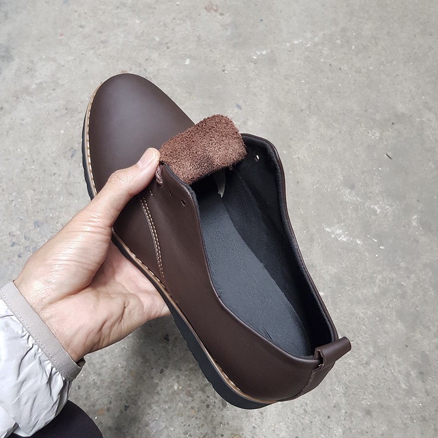 Giày Sneaker Nam Cột Dây Da Bò Giày Nam Đẹp Giày Da