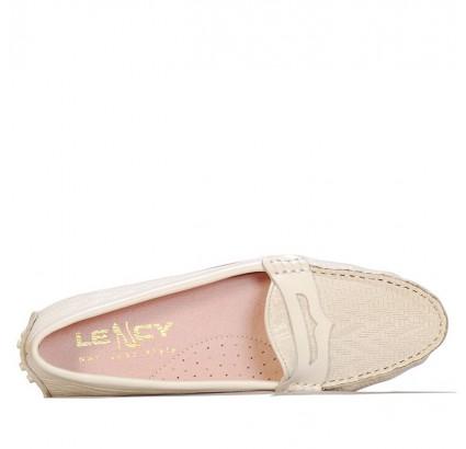 Giày Mọi Nữ Da Bò Ép Vân QuickFree Lency B18F137