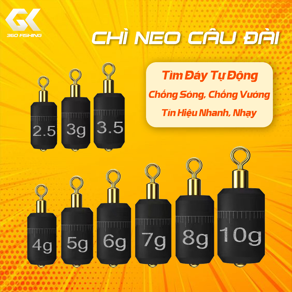 [10 Viên]Chì neo câu đáy- chì chạy câu đài ( Combo 10 viên)