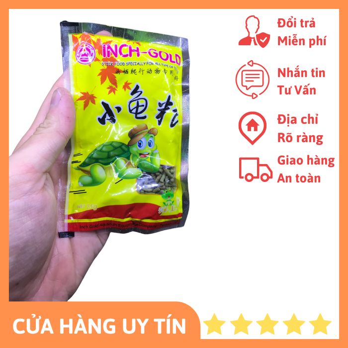 Cám nhỏ thức ăn cho rùa và ốc mượn hồn