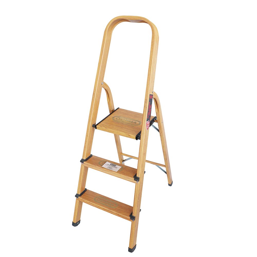 Thang ghế xếp bậc thang OSHIMA TG3 3 bậc (Vân Gỗ)