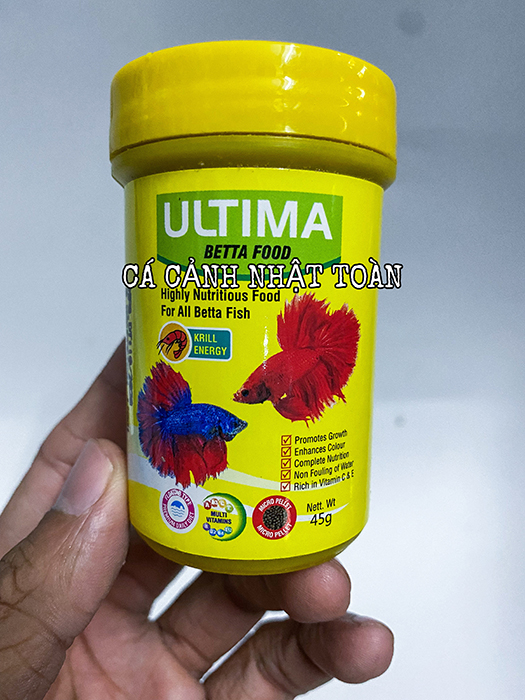"Hoàn tiền đến 10%" THỨC ĂN ULTIMA BETTA FOOD TAIYO HỦ 45G CHUYÊN CHO CÁ LIA THIA