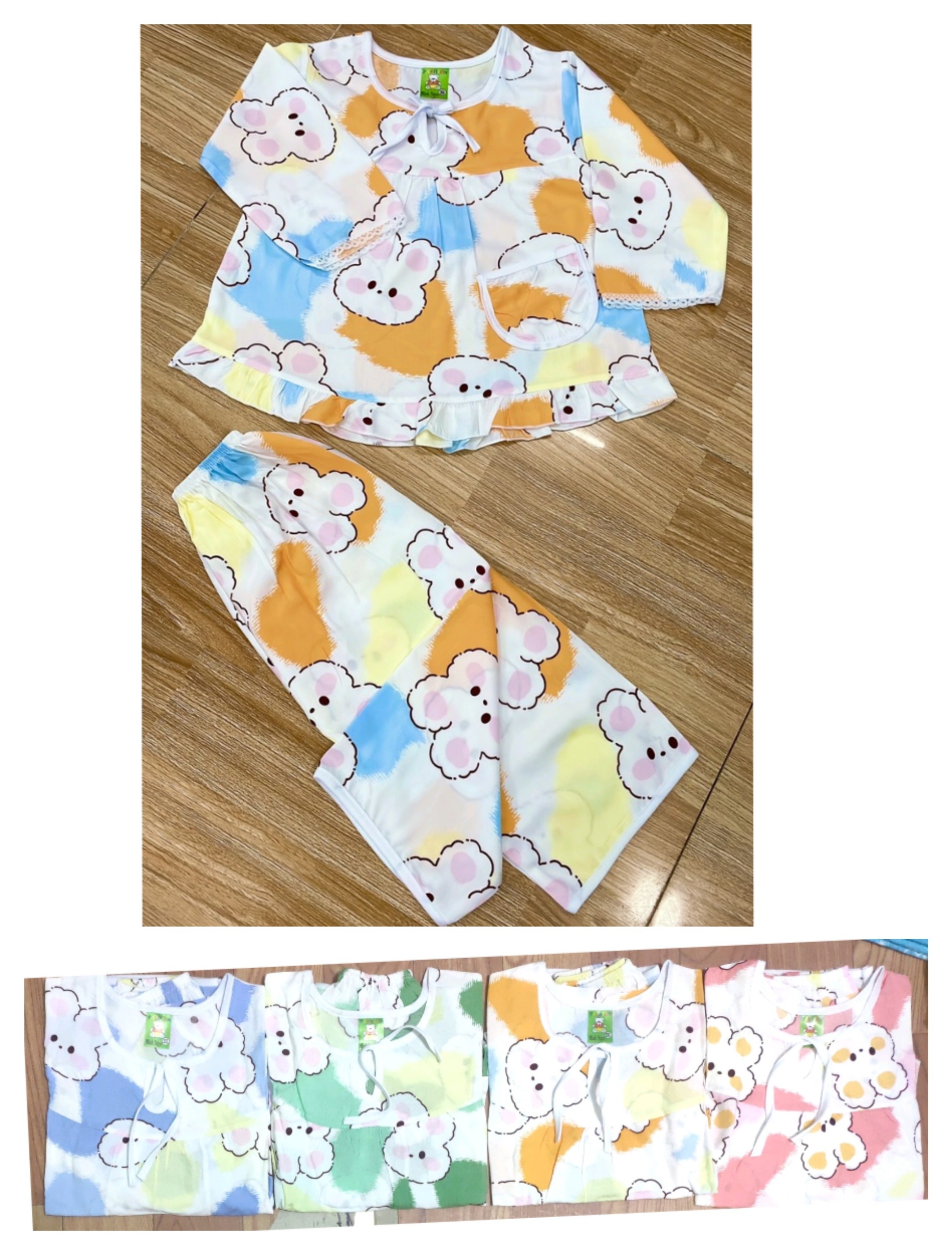 Bộ tole tay dài bé gái (14-18kg) (giao màu ngẫu nhiên)