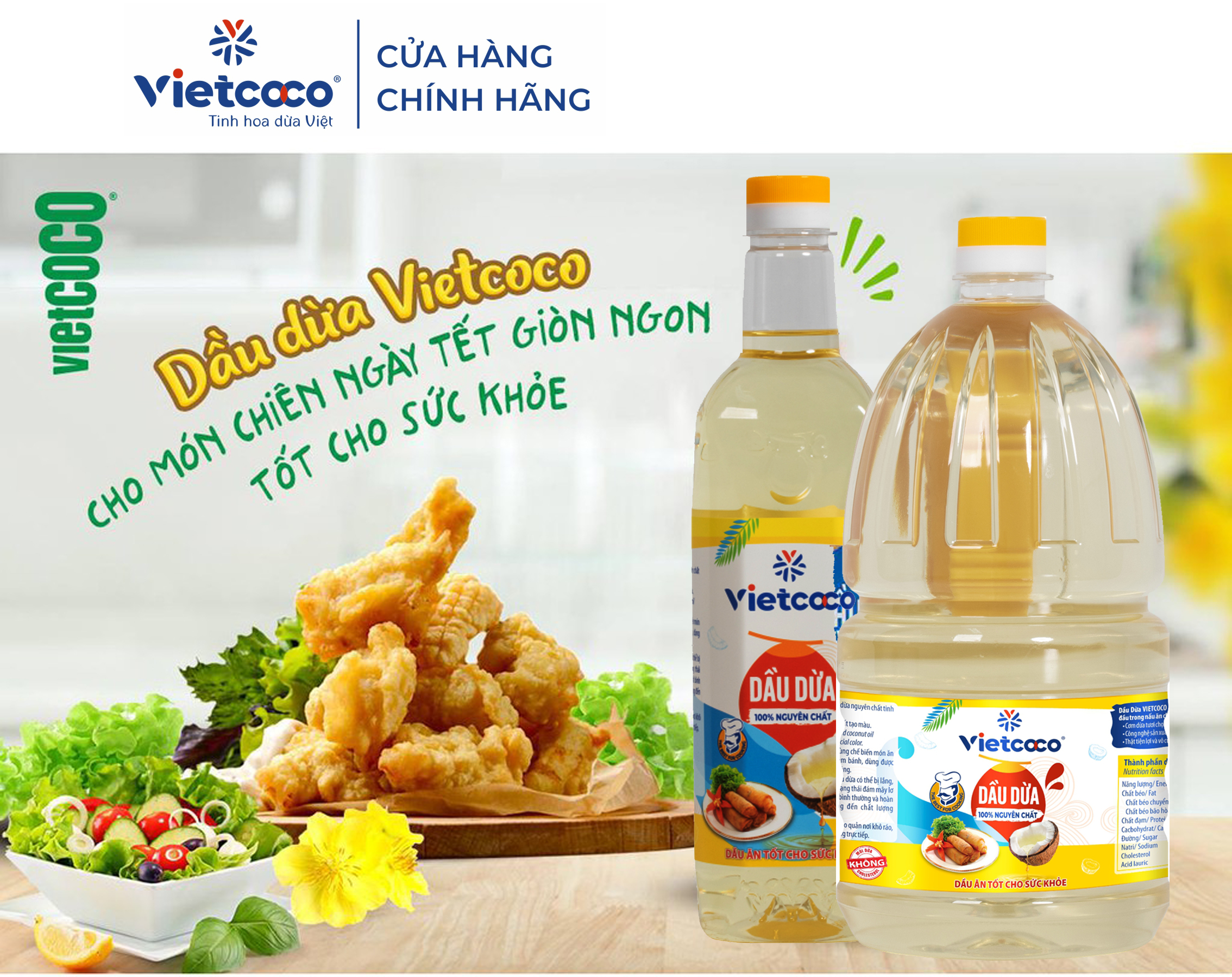 DẦU DỪA TINH LUYỆN VIETCOCO ( COOKING OIL)
