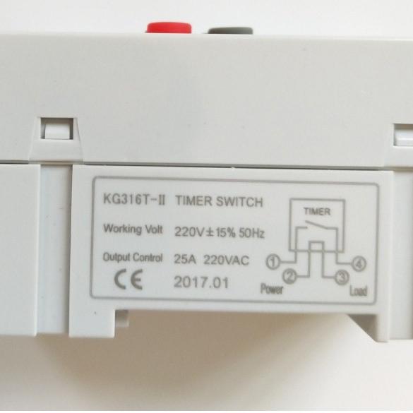 Công tắc hẹn giờ công suất lớn KG316T2 - 25A