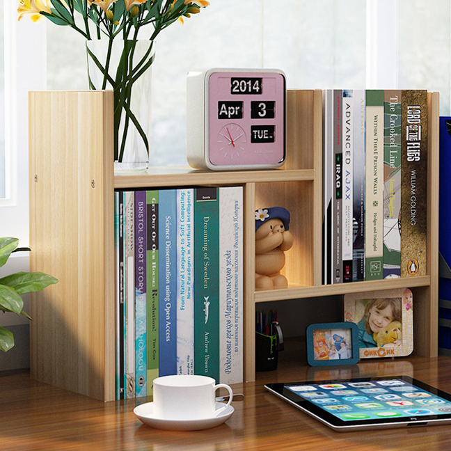 [ HÀNG LOẠI 1 ] Kệ sách gỗ đa ngăn để bàn tiện ích MDF
