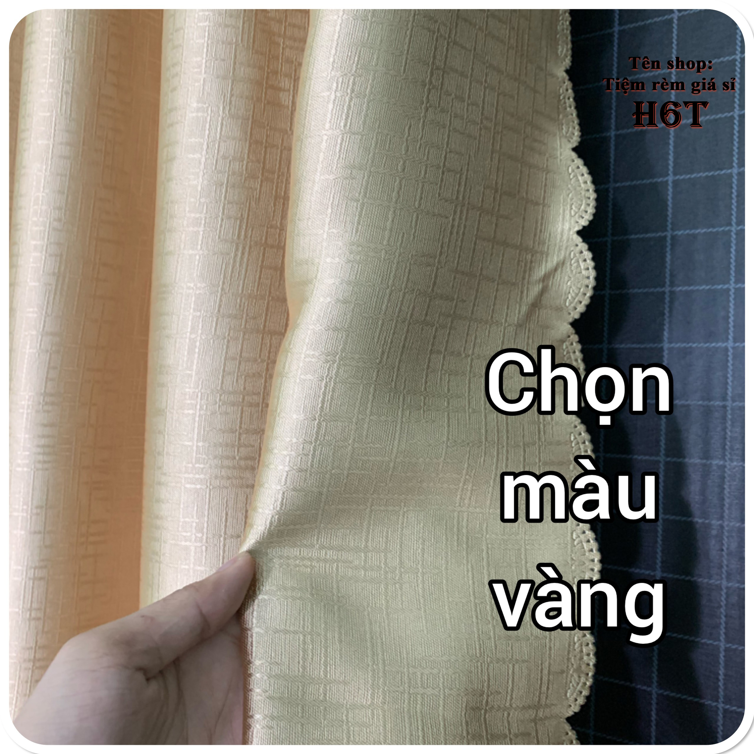 RÈM MÀN CỬA _ MÀU VÀNG ĐẸP SANG