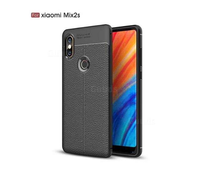 Ốp lung silicon dẻo vân da cho Xiaomi Mi mix 2s