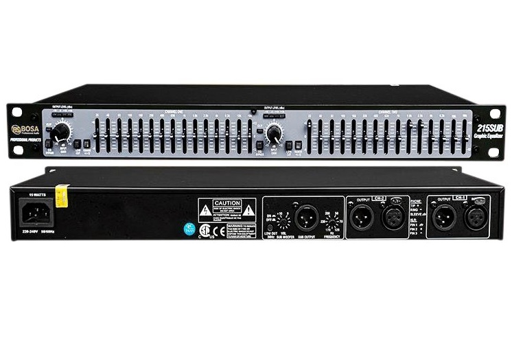 Thiết bị lọc âm thanh Equalizer Bosa 215SUB