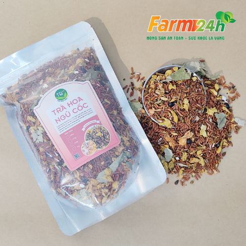 Trà hoa ngũ cốc giúp giảm cân, thanh lọc cơ thể, làm mát gan, an thần ngủ ngon, tốt cho phụ nữ sau sinh, 100% thiên nhiên | Farm24h
