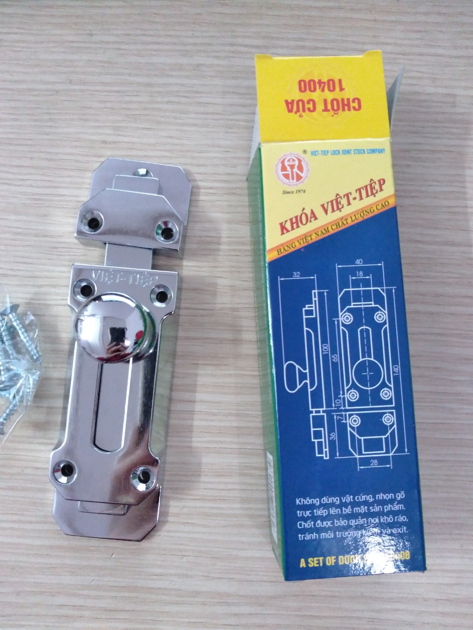 Chốt,móc cửa Việt Tiệp 10400