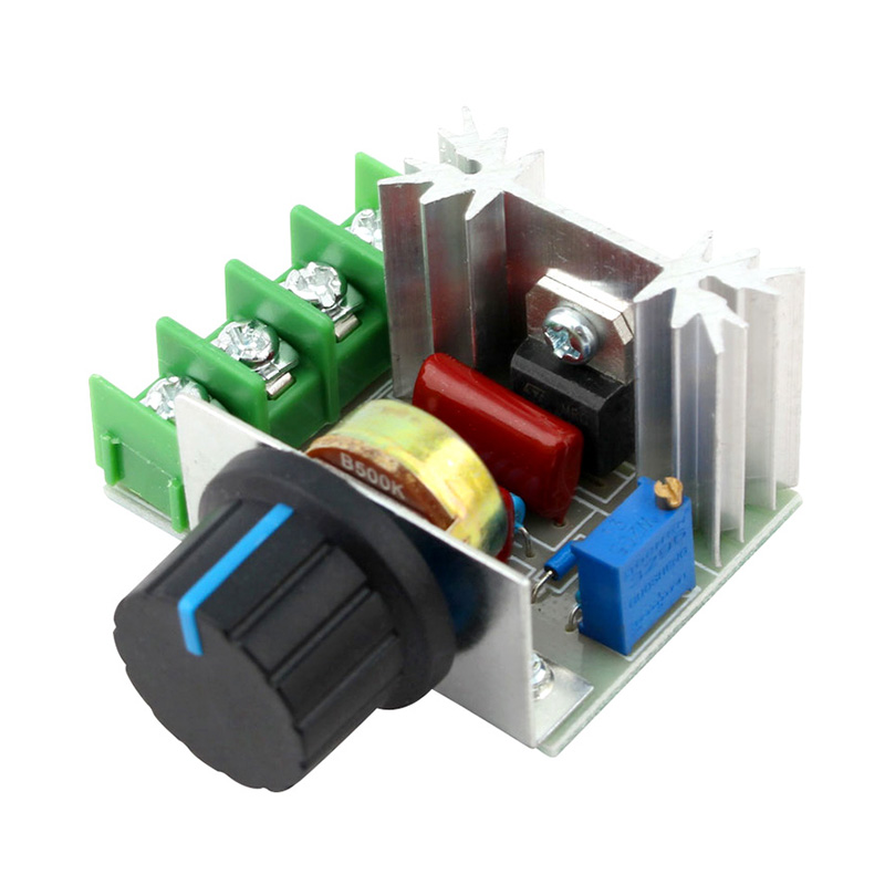 Bộ Điều Chỉnh Điện Áp EChipTEC SCR AC 220V 2000W Bộ Điều Khiển Tốc Độ Động Cơ Điều Chỉnh Độ Sáng Mô-đun Điều Chỉnh Điện Áp Nhiệt Điện Tử-INTL