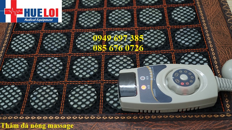 Thảm đá nóng massage điều trị đau lưng