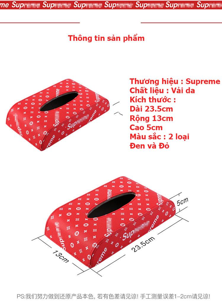 Hộp đựng khăn giấy, giấy ăn Supreme Da cao cấp