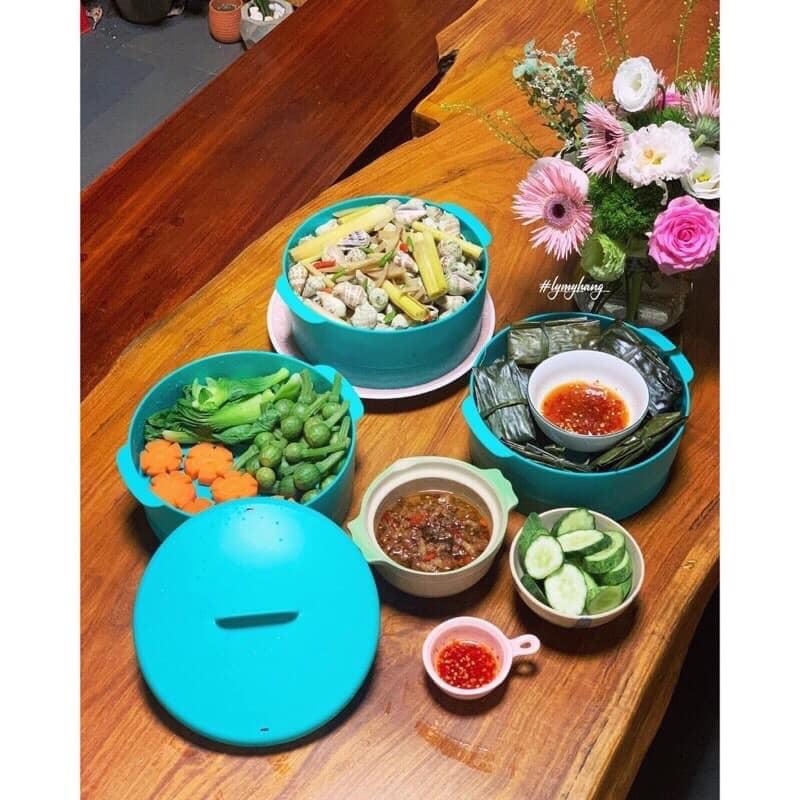 Xửng hấp tupperware 3 tầng stream it paradise