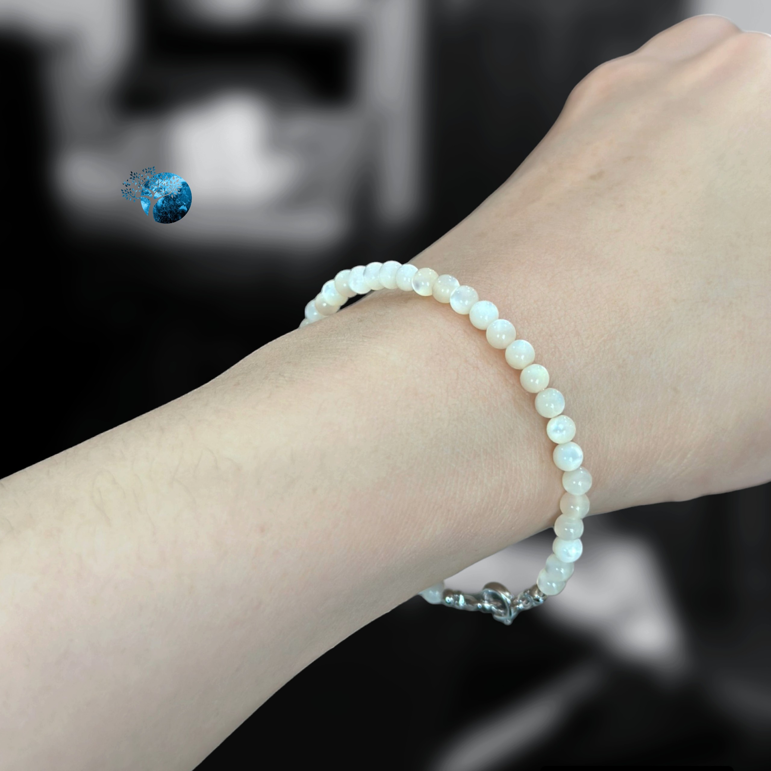 Vòng tay vỏ ốc xà cừ 3mm