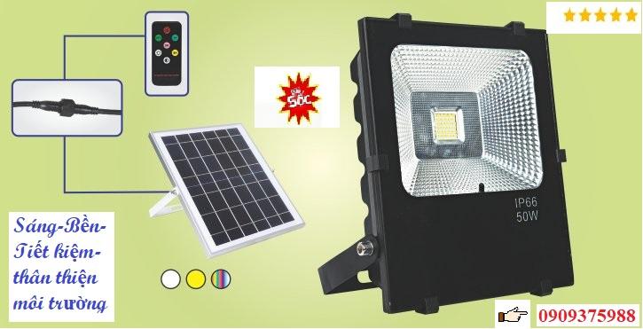 Đèn pha năng lượng mặt trời 100W