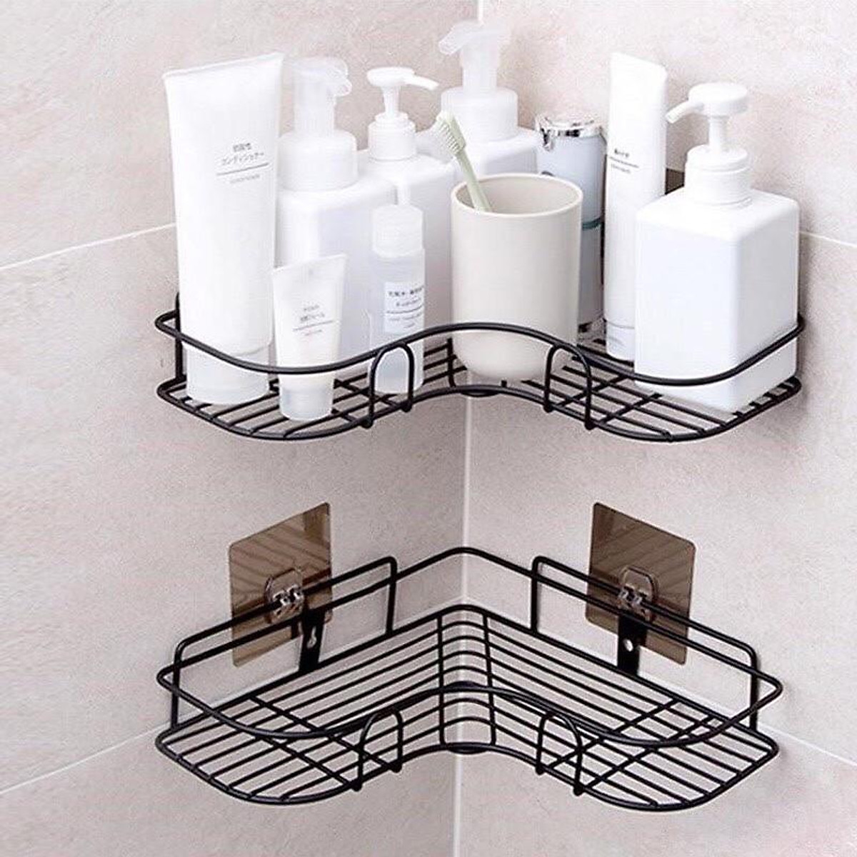 KỆ GÓC DÁN TƯỜNG NHÀ TẮM BẰNG SẮT SIÊU CHẮC