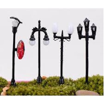 Cột đèn mini phụ kiện trang trí tiểu cảnh