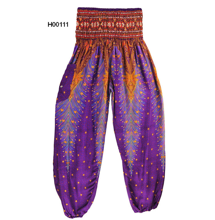 Quần alibaba, yoga, harem, boho mặc nhà, thể thao H00111