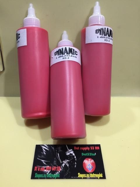 Mực tập xăm Dynamic trai to 240ml mầu đỏ