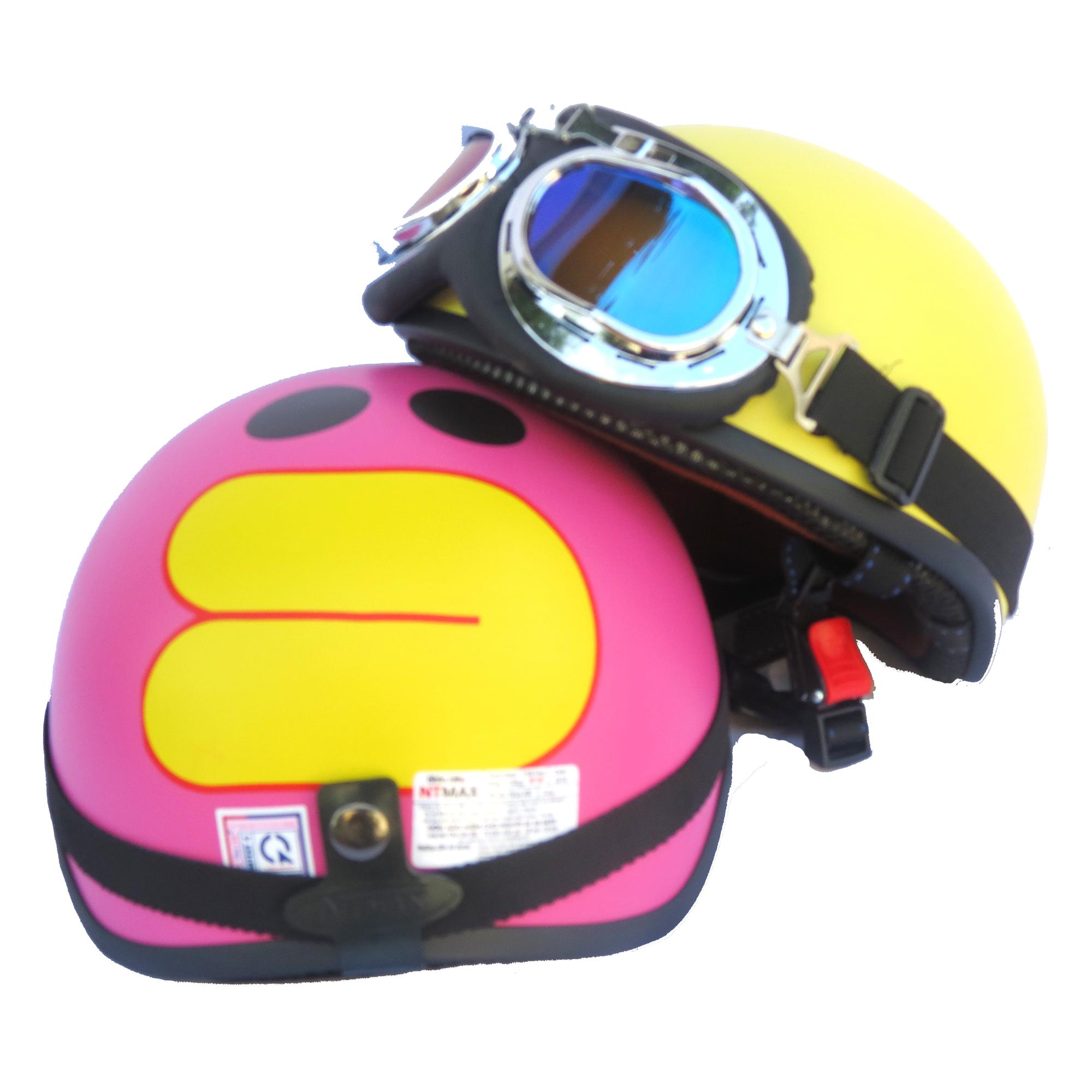 Mũ bảo hiểm NTMAX 1/2 vịt siêu cute kính phi công hoặc uv400
