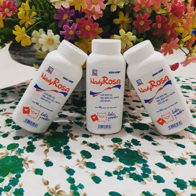 (CHÍNH HÃNG) PHẤN RƠM SẨY BÉ NADY ROSA 80G