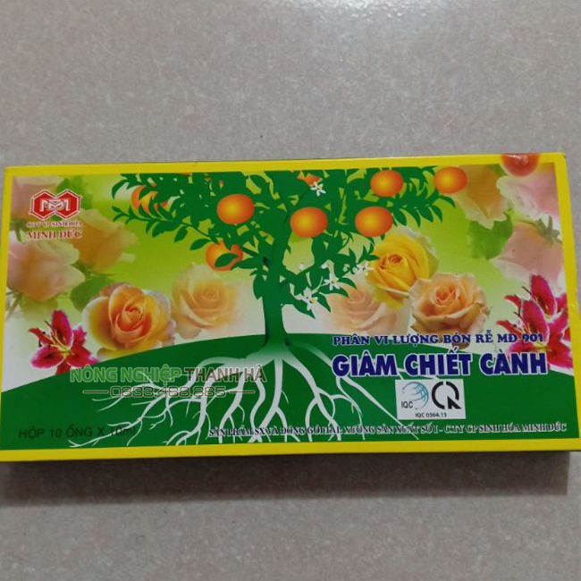 Phân bón giâm chiết cành Minh Đức - Vỉ 10 ống