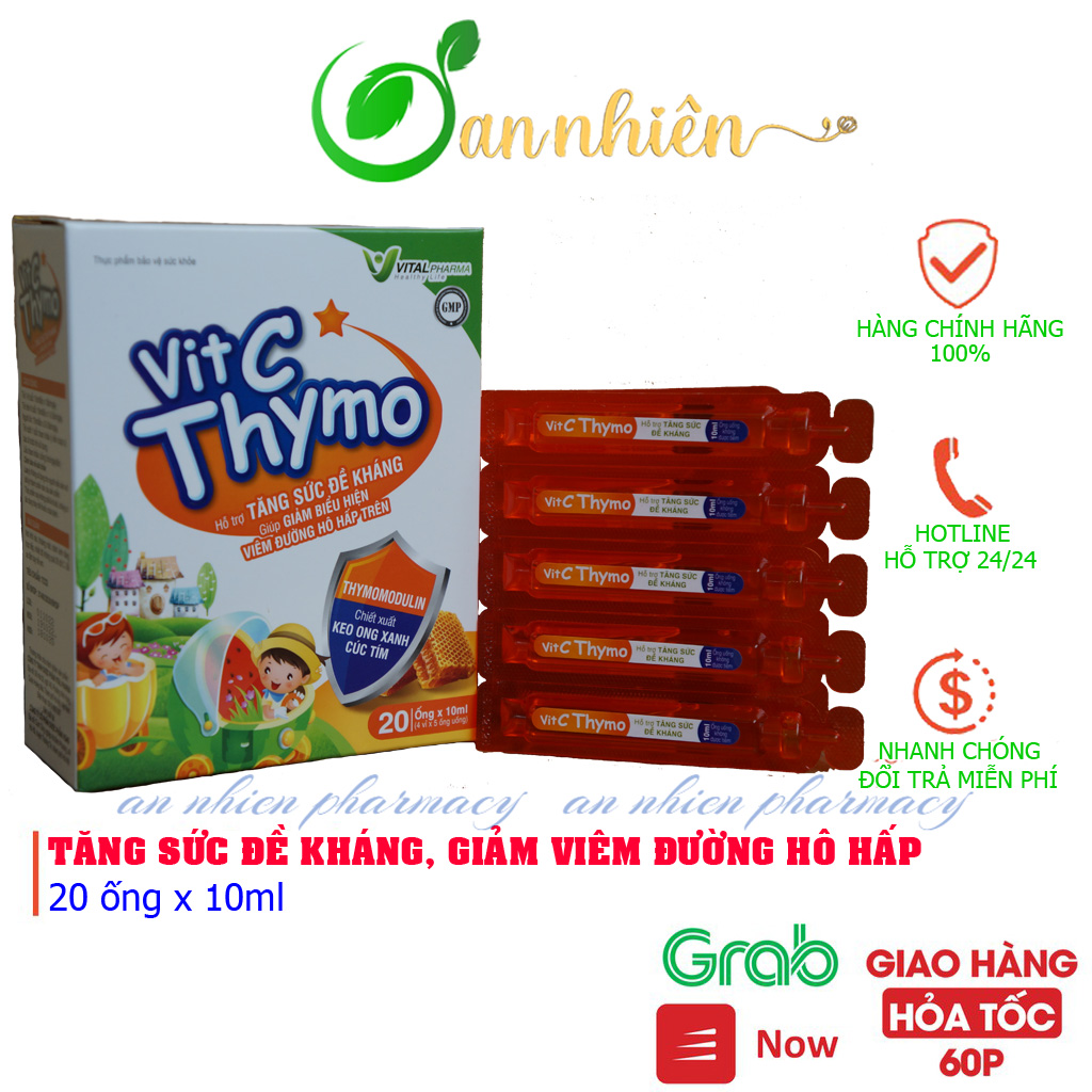 Siro tăng cường đề kháng cho trẻ Vit.C Thymo