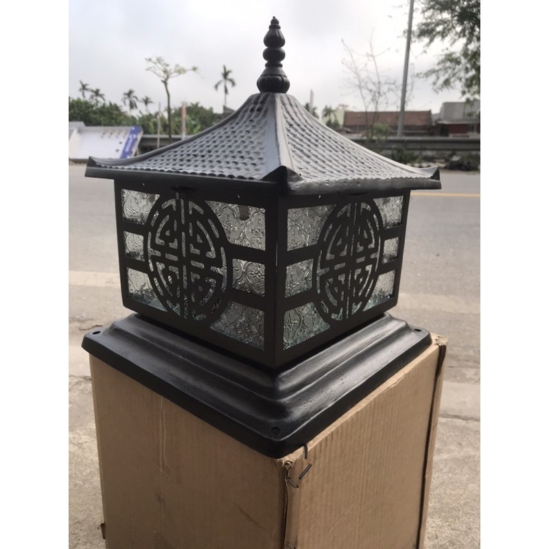 [HCM]ĐÈN TRỤ CỔNG NHÔM ĐÚC D300