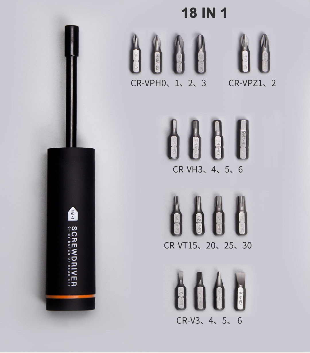 Bộ tuốc nơ vít (tua vít) 18 in 1 JIUXUN TOOLS